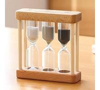 Hourglass Timer, Sand Timer 1+3+5 Minute Mini Wooden Hourglass Clock Creative Decoration Small Ornaments Gift