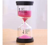 Hourglass Timer, Sand Timer Plastic Sandglass Colorful Hourglass Clock 1/3/5/10/15/30/45 Minutes(Black Cover Powder Sand,30 minutes)