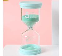 Hourglass Timer, Sand Timer Plastic Sandglass Colorful Hourglass Clock 1/3/5/10/15/30/45 Minutes(Green,15 minutes)