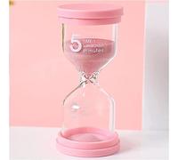 Hourglass Timer, Sand Timer Plastic Sandglass Colorful Hourglass Clock 1/3/5/10/15/30/45 Minutes(Roze,1 minute)