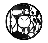 Hourglass Vinyl Wall Clock Record Design Souvenir Gift Home Decoration Vintage Design Office Bar Room Home Decor