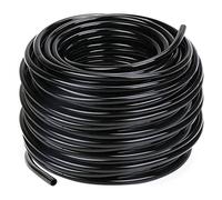 Hourleey 100 Feet Blank Distribution Tubing Irrigation Drip Hose, 1/4 Inch Drip Line