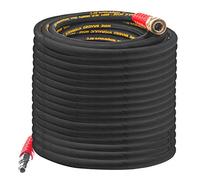 Hourleey 50FT Pressure Washer Hose with 3/8 Inch Quick Connect, High Tensile Wire Power Washer Hose, 4000 PSI