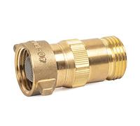 Hourleey Brass RV Water Pressure Regulator, Water Regulator for RV Camper with Filter Screen, Protector for Campers, Travel Trailers, RV Plumbing System, 40-50 PSI