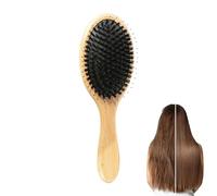 Hourly Boar Hair Brush,Hourly Pig Bristle Pillow Massage - Slick Back Brush - For Dry Fine Curly Wavy Straight Hair Women Men And Children