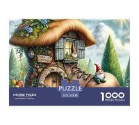 House 1000 Pieces Puzzle, Premium Paper ，The Cottage Hidden in The Shoes Puzzles Enhance Focus & Educational Toy for Adults, Teens Party Game 52x38cm/1000pcs