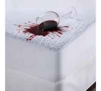 House 22 100% Waterproof Mattress Protector Small Double Terry Toweling - Stretchable Deep Pocket Skirt (30cm) - Breathable & Anti-Allergy Premium Terry Towel Mattress Cover (122x190cm)