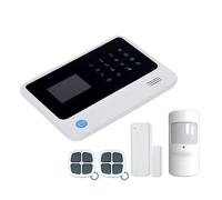 House Alarms Security System Large Touch Screen GSM Wifi Home Alarm System APP Remote Control Multilingualism Smart Safty Burglar(1 set GSM Wifi Alarm)