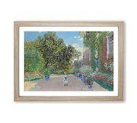House at Argenteuil by Claude Monet Framed Print | A2 Oak Framed Wall Art | Ready to Hang | Modern Historical Picture | Living Room Bedroom Lounge Office