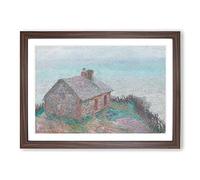 House at Varengeville by Claude Monet Framed Print | A2 Walnut Framed Wall Art | Ready to Hang | Modern Historical Picture | Living Room Bedroom Lounge Office