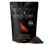 House Blend Speciality Coffee Espresso Grind 220g - Rich South American Single-Origin, Nutty and Chocolate Notes, Medium Roast, Perfect for Espresso & Versatile Brewing - IRON & FIRE