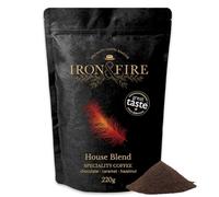 House Blend Speciality Coffee Pour Over Grind 220g - Smooth South American Single-Origin, Nutty and Chocolate Notes, Medium-Dark Roast, Perfect for Pour Over and Versatile Brewing - IRON & FIRE