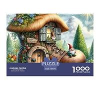 House Brain Training 1000 Pieces Puzzle, Premium Paper, Enhance Focus for Adults Teens Couples, The Cottage Hidden in The Shoes Puzzles for Family Gatherings 70x50cm/1000pcs