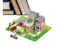 House Building Kit, Architecture Model Toy Puzzle, DIY Miniature House Kits for Adults, Creative Hands-On Construction, Perfect Home Decor, Bookshelf, Living Room, Nursery, Or Workplace Display