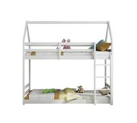 House Bunkbed Kids White 3ft Single Twin Bunk Bed Wooden Children Bedroom KOSY KOALA White Single