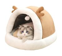 - House, Caave Bedd, Warm Caat Beed Covered Pet Nest, Non-Slip Winter Furniture Pet Supplies | Kitten Puppy Indoor Outdoor Balcony Bedroom