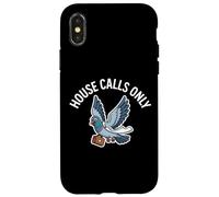 HOUSE CALLS ONLY Pigeon Briefcase Doctor Meme Humor Case for iPhone X/XS