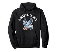 HOUSE CALLS ONLY Pigeon Briefcase Doctor Meme Humor Pullover Hoodie