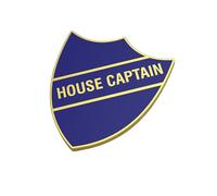 House Captain Shield Badges Packs of 4, School Badges (blue)
