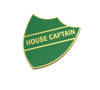 House Captain Shield Badges Packs of 4, School Badges (Green)