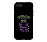 House Cat Ravin EDM Techno Party Raver Psychedelic Halloween Case for iPhone SE (2020) / 7/8