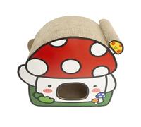 House, Cats Scratch Bed Nest Mushroom Bed For Kitten Dog Scratcher, Long Post, Spacious Cartoon Kittens, Large Size For Home,Large Mushroom Post