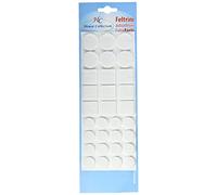 HOUSE COLLECTION HSC1222 Feltrini Adesivi, Linea, Misura, Neri Felt Pads Brico Line Maxi Various, Assorted Colours