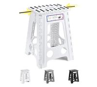 HOUSE DAY 17 inch Folding Step Stool for Adult, Space Saving Folding Stool