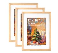 HOUSE DAY 30x40 Picture Frame,100% Solid Wood 12 x 16 inch Frame OAK Wooden