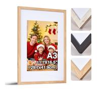 HOUSE DAY A3 Picture Frame, A3 Photo Frame Poster Frame,A3 Frame with a4 Mount, Wall Hanging 29.7x21cm for Family Photos/Diamond Painting/Landscape Photos/Portraits/Certificates,1 Pack