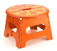 HOUSE DAY Folding Step Stool for Kids, 9 Inch Fruit Print Foldable Stool