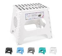HOUSE DAY Folding Step Stool for Kids and Adult, 11 Inch small stool, White