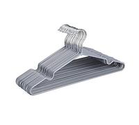 HOUSE DAY Metal Hangers Plastic Hangers 20 Pack - Shirt Hangers for Clothes Space Saving Clothes Hangers Rubber Coat Hangers for Adult Heavy Duty Hangers Strong Anti-Slip Hangers Wire Hangers