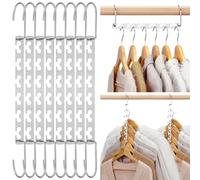 HOUSE DAY Space Saving Magic Hangers Pack of 20 Magic Hangers Metal Hanger Oragnizer Closet Space Saver Hangers