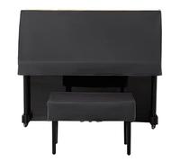 House DecorUpright Piano Cover Half Cover Technical Cloth Dustproof Piano Cover Piano Protective Cover Upright Piano Cover with Stool Cover(Half cover+double stool)