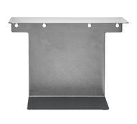 House Doctor - Book Wall Shelf 25x32 cm, Brushed Silver - Brushed Silver