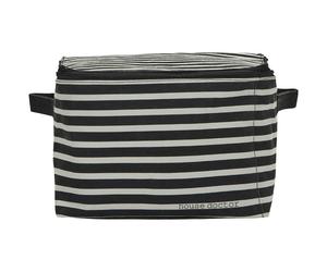 House Doctor - Canva Storage, Black/White - Black