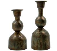 House Doctor - Cast Candle Holder Antique Brass - Antique Brass