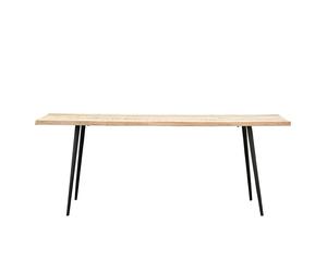 House Doctor - Club Dining Table 80x200 cm, Light Wood - Black