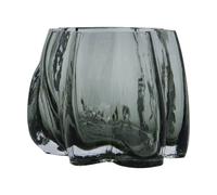 House Doctor Curva tealight holder Smoky grey