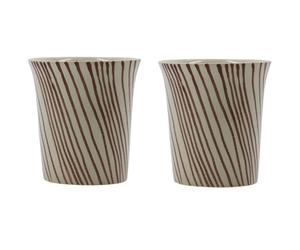 House Doctor - Diva Mug 2-pack, Brown - Brown