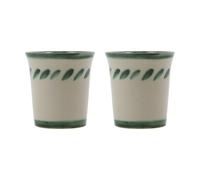 House Doctor Diva mug 25 cl 2-pack Green