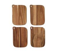 House Doctor Eya cutting board 13x18 cm 4-pack Acacia