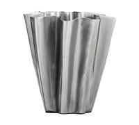 House Doctor Flood vase 13 cm Brushed silver
