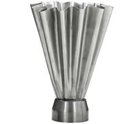 Vase HDFlood Narrow Brushed Silver Finish house doctor