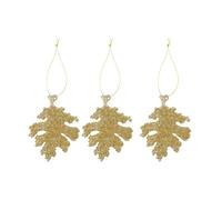 House Doctor Gliz Christmas decoration 10.5 cm 3-pack Gold glitter