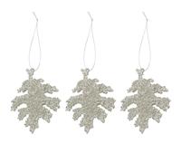 House Doctor - Gliz Christmas Decoration 3-pack, Silver - Silver