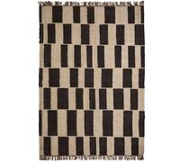 House Doctor - Graph Rug 160x230 cm, Black/Nature - Black