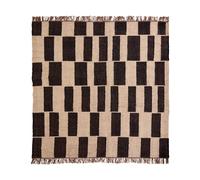 House Doctor Graph rug Black-natural, 180x180 cm