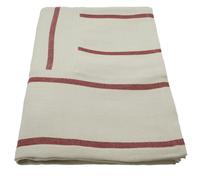 House Doctor - HDNula Bedspread 250x250 cm, Dark Red / Off-white - Brown